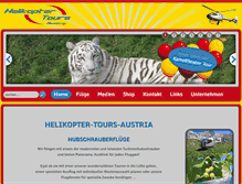Tablet Screenshot of helikopter-tours-austria.at
